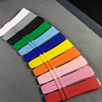 Bracelet de montre en fluororubber personnalisé de qualité supérieure avec maillons en alliage de titane, bracelet de remplacement pour montre 7201