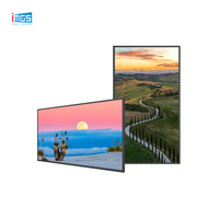 Écran d'affichage numérique mural avec option tactile capacitive pour les magasins de détail