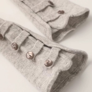 Guantes Largos de Punto Cálidos de Invierno para Mujer, Estilo Coreano, con Botones, Térmicos para el Brazo, Elegantes, de Cachemira, para Negocios - Product Image 6