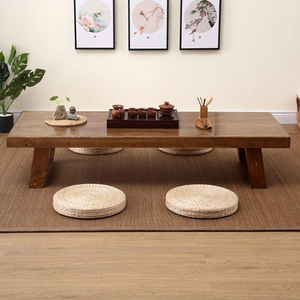 Table à thé en bois massif de style japonais, table basse zen faite à la main pour une utilisation en intérieur - Product Image 3