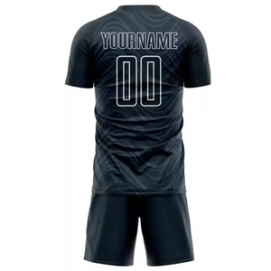เสื้อฟุตบอลโพลีเอสเตอร์ 100% แบบสั่งทำพิเศษ พร้อมบริการ OEM ระบายอากาศได้ดี นุ่ม ยืดหยุ่น แห้งเร็ว ป้องกันแบคทีเรีย ชุดกีฬาฟุตบอล - Product Image 3