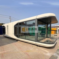 Kiosque commercial modulaire en conteneur Apple Cabin à double étage, café portable, cabine de vente au détail