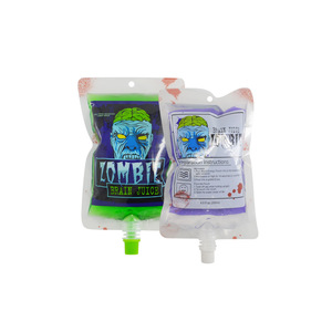 Bolsas para Bebidas con Diseño de Halloween, Estampado de Sangre, Zombis y <span class=keywords><strong>Veneno</strong></span>, para Envasado Reutilizable de Champán y Agua Mineral - Product Image 3