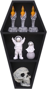 Estante de Pared Multifuncional Moderno y Ecológico de Madera de Bambú de Curious Witch con Ganchos y Rieles para Organización de Herramientas - Product Image 2