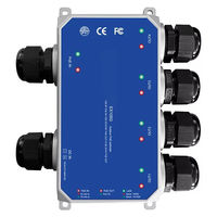 800 metros de larga distancia 10/100Mbps 5 puertos Poe para exteriores 1in 4 Out IEEE802.3af/AT/BT 90W extensor PoE impermeable
