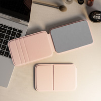 Miroir de beauté miniature en gros, miroir personnalisé avec logo, miroir cosmétique pliable à main, accessoires et outils de maquillage