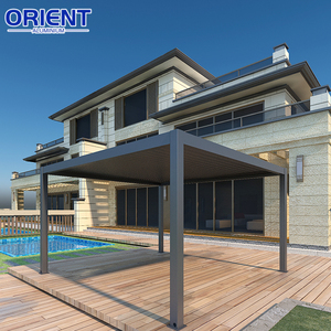 Pergola persienne de toit automatique avec capteur de pluie Gazebo en aluminium Pergola de toit électrique Pergola de jardin en aluminium - Product Image 3