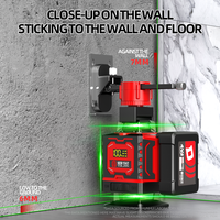 Niveau laser 4D vert haute précision à 16 lignes avec modes de croix laser professionnels pour les entrepreneurs et les constructeurs de qualité industrielle