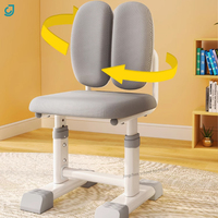 Ensemble de bureau et chaise pour enfants réglable en hauteur bleu, table et chaise ergonomiques pour enfants pour écrire, lire et dessiner