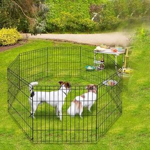 8 Paneel 76*76Cm Hondenbox, Draagbare Oefening Hondenhondenhok/Omheining <span class=keywords><strong>Puppy</strong></span> Box Hond Speelpen Welp Huisdieren En Kleine Dieren - Product Image 6