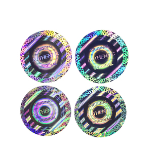 Etiqueta de seguridad holográfica 3D, círculo Original de 20x20mm, garantía auténtica, holograma holográfico dorado, número de serie, 100 Uds. - Product Image 6