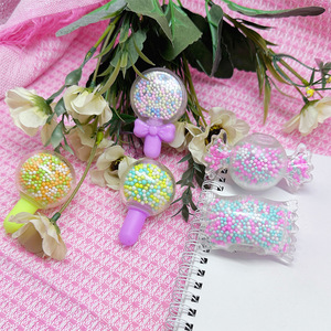 ลูกอมเม็ดกลิตเตอร์ TPR สีสันสดใส ขายดี ของเล่นบีบคลายเครียด ของขวัญส่งเสริมการขาย สำหรับเด็ก - Product Image 2