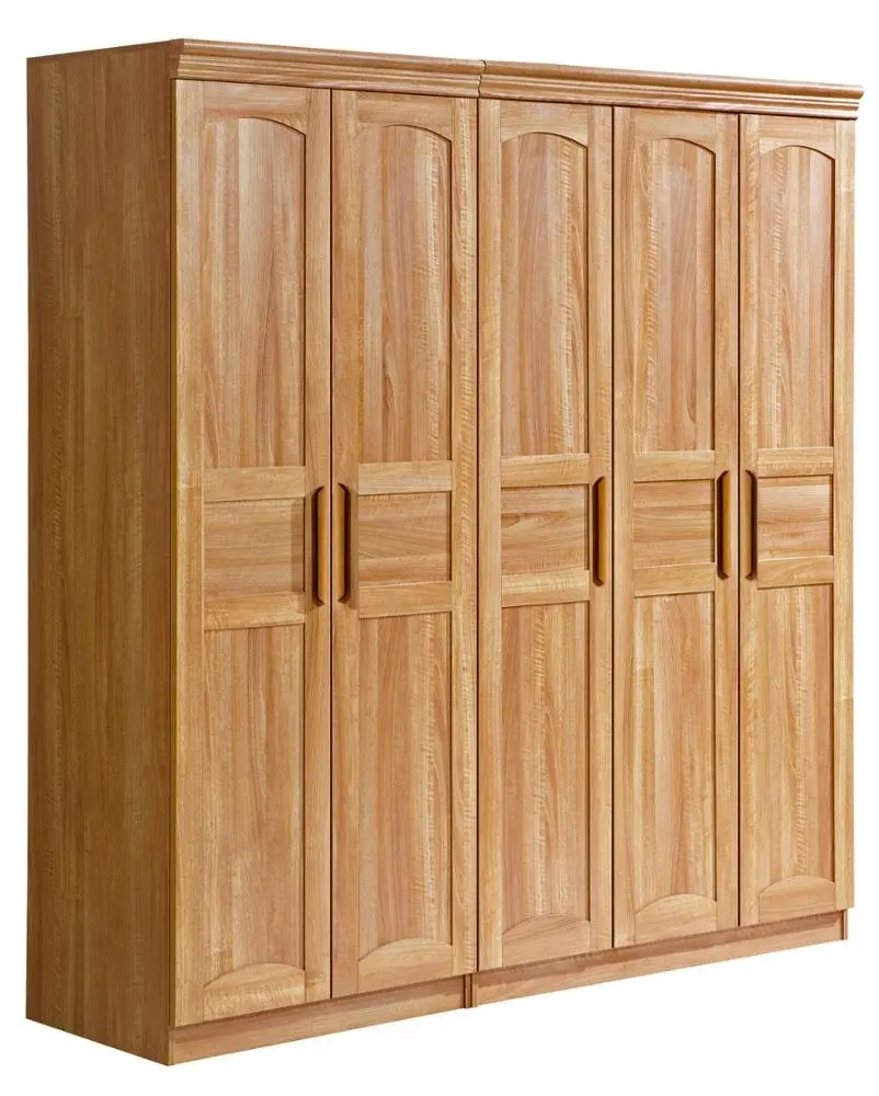 Yelintong new design glass wooden 4 door bedroom wardrobe cabinet
