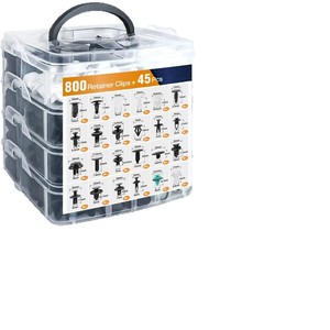 Clips de fixation auto 800 pièces, rivets en plastique universels pour réparation et remplacement de voitures avec kit d'outils - Product Image 5