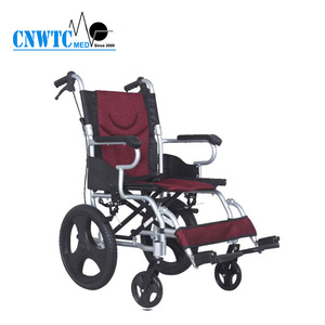 Silla de ruedas plegable para niños con asiento rojo de dibujos animados, ayuda manual para la movilidad - Product Image 5