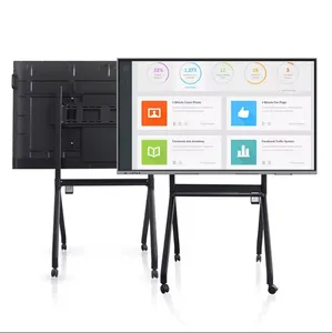 Tableau blanc interactif de haute qualité écran plat 55 65 pouces écran tactile tout en un PC Portable Smart Board pour l'enseignement réunion