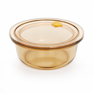 Conteneur de stockage alimentaire en verre rond de 620 ml, hermétique, pour la cuisine, <span class=keywords><strong>bol</strong></span> de conservation des aliments frais, conteneur de stockage alimentaire en verre rond - Product Image 1