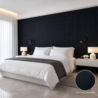 Directo de Fábrica, Panel de Pared WPC 2026, Tablero de Fibra de Bambú con Textura Tejida y Textura de Seda, Moderno e Impermeable para Dormitorio, Sala de Estar, Villa