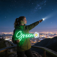 Neonawall – Lumières néon personnalisées Daisy, alimentées par USB, à intensité variable, LED rose, décoration murale pour la maison, fête, chambre à coucher, salon