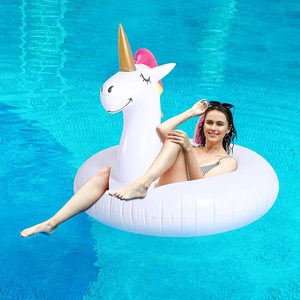 Juguetes de natación inflables para adultos y niños, flotadores de piscina de 42 pulgadas, flamenco, unicornio, tubos de natación, anillos - Product Image 2