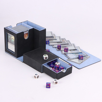 Boîte de rangement portable pour cartes de jeu ODM 100+ - Boîte de rangement pour cartes en cuir PU personnalisée