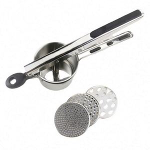 Heavy Duty Stainless Steel Potato Ricer and Masher Good Price Ricer Potato Mud Press <b>Kitchen</b> Cooking Tools Potato Masher - Product Image 2
