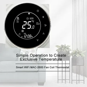 Ses kontrolü klima termostatı 24V HVAC sistemi ve parçaları dijital programlanabilir yuva termostatı üçüncü nesil