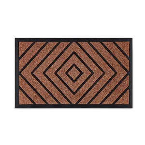 Zerbino di benvenuto durevole antiscivolo tappeto da esterno per interni ingresso a basso profilo tappetino per porta in gomma resistente esterno di grandi dimensioni
