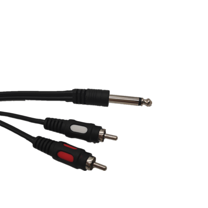 Аудиокабель с RCA на 6,5 DuaRCA, двойной моно-разъем 6,5 мм, аудиокабель, DVD-микшер, провод для усилителей, динамиков, ТВ, AV, 2 м/3 м/5 м/8 м