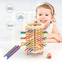 Jeu de bâtonnets pour enfants, jeu éducatif pour bébés, dés Montessori, jouet mathématique en bois pour les enfants de 4 à 6 ans, exclusivement
