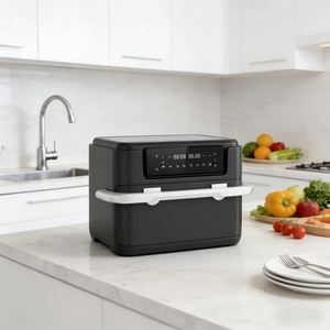 Friteuse à air électrique numérique carrée en plastique 10L, sans huile, cuisson rapide, économe en énergie, classique, pour usage hôtelier et domestique, allemande - Product Image 4