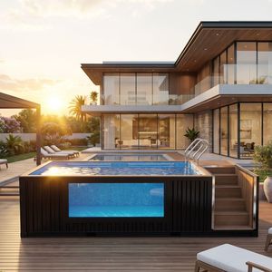 <span class=keywords><strong>Piscine</strong></span> <span class=keywords><strong>hors</strong></span> <span class=keywords><strong>sol</strong></span> préfabriquée modulaire Addotron, style conteneur maritime moderne, avec chlorinateur à <span class=keywords><strong>sel</strong></span> pour hôtel - Product Image 5