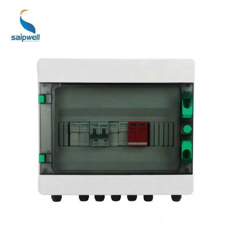 Saipwell Solar Energy System 8 Input 1 Output Junction Box Withstand Voltage 1000VDC PV Array Combiner Box