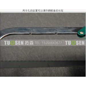 Tuosen DIY Hacksaw Frame 580mm Steel Pipe Interchangeable Head Woodworking <b>Saw</b> with 13mm Kerf Width 12in Max Cutting Diameter - Product Image 2