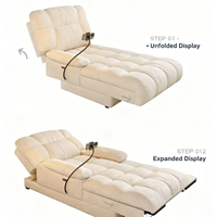 Modernes Minimalistisches Dreisitzer-Sofa-Set aus Stoff für Wohnzimmer Elektrisches Multifunktionales Relaxsofa mit Stauraum Massage Smart