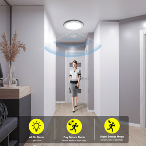 Rechargeable Motion Sensor Smart LED Ceiling <strong>Light</strong> <strong>PIR</strong> Sensor White Shade Magnetic Suction Installation Modern Design ABS - Product Image 6