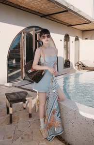 เดรสทรงบอดี้คอนสั้น แต่งขอบตัดสี สำหรับงานปาร์ตี้และคลับ สีฟ้าอ่อน รุ่นสั่งทำพิเศษ คอลเลคชั่นใหม่ 2026 ซัมเมอร์ สไตล์ Y2K ชุดเดรสผู้หญิงเซ็กซี่ สายเดี่ยว - Product Image 2