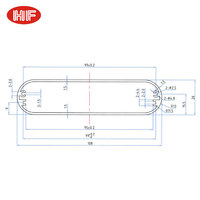 Boîtier en métal chinois HongFa Shunda boîtier de carte électronique boîtier en aluminium extrudé taille personnalisée