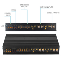 Amplifier Mobil Zeming Full Range 4 Saluran Amplifier Korea Empat Saluran 2000 Watt Daya Suara Kelas AB Amplifier Mobil