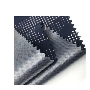 Impermeável e respirável 175gsm 100d, tecido de tpu de membrana adesivo estampado reflexivo de 4 vias e à prova de vento para jaquetas de ar livre