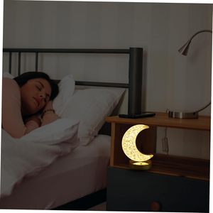 Lámpara de Mesa LED de Cristal con Forma de Estrella, Luz Nocturna Decorativa, Funciona con Batería, Regalo Romántico para Dormitorio, Mesita de Noche - Product Image 6