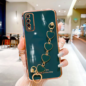 Love Heart Wrist Chain Phone <strong>Case</strong> for <strong>vivo</strong> Y20 Y11 Y11S Y12 Y12S Y20S Y21 <strong>Y30</strong> Y33S Y51 Y73 T1 S1 V23 V23Pro <strong>Cute</strong> Silicone Cover - Product Image 5