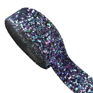 La société Boca vend des rubans à paillettes à fond de velours très créatifs qui peuvent être utilisés pour décorer des vêtements ou comme nœuds pour <span class=keywords><strong>les</strong></span> cheveux. - Product Image 4