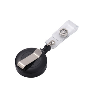 Insigne d'étiquette nominative en <span class=keywords><strong>plastique</strong></span> vierge de sublimation bricolage cadeau créatif <span class=keywords><strong>impression</strong></span> UV de feuille d'aluminium en métal avec corde rétractable cachée de 40mm - Product Image 6