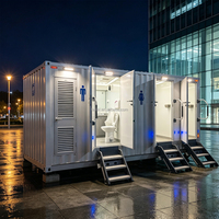 Toilettes chimiques portables modulaires préfabriquées pour camping, sanitaires mobiles extérieurs pour sites de camping