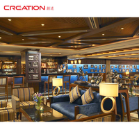 Projets Commerciaux Hôtellerie Luxe Restaurant Mobilier Table et Chaise Ensemble Solution Complète Services de Conception 3D Projets Hôteliers