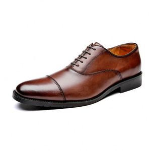 Men Versatile <b>Shoes</b> Leather Casual Formal Business Comfortable Breathable Lightweight Multi Occasion Daily Style - Product Image 6