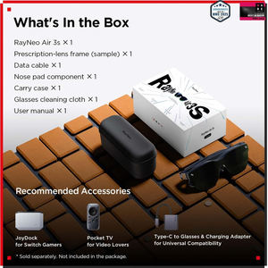 RayNeo Air 3S Pro Smart AR Gafas 1200NITs Micro <span class=keywords><strong>OLED</strong></span> 1980P Pantalla de video Gafas de película 3D compatibles con equipos DP - Product Image 6