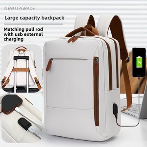 Men Women Middle School Students Fashionable Waterproof Oxford Cross-Border <b>Work</b> Travel Backpack Portable Computer <b>Bag</b> Zipper - Product Image 1