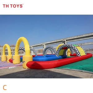 Envío Aéreo Rápido a Domicilio, Pista de Go-Kart Inflable Portátil para Exteriores, Pista de Kart Personalizada para Bolas Zorb y Autos de Choque - Product Image 5